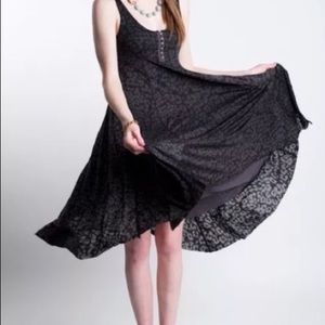 Free People Leopard Print Burnout Dress